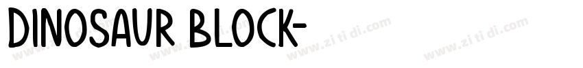 dinosaur block字体转换